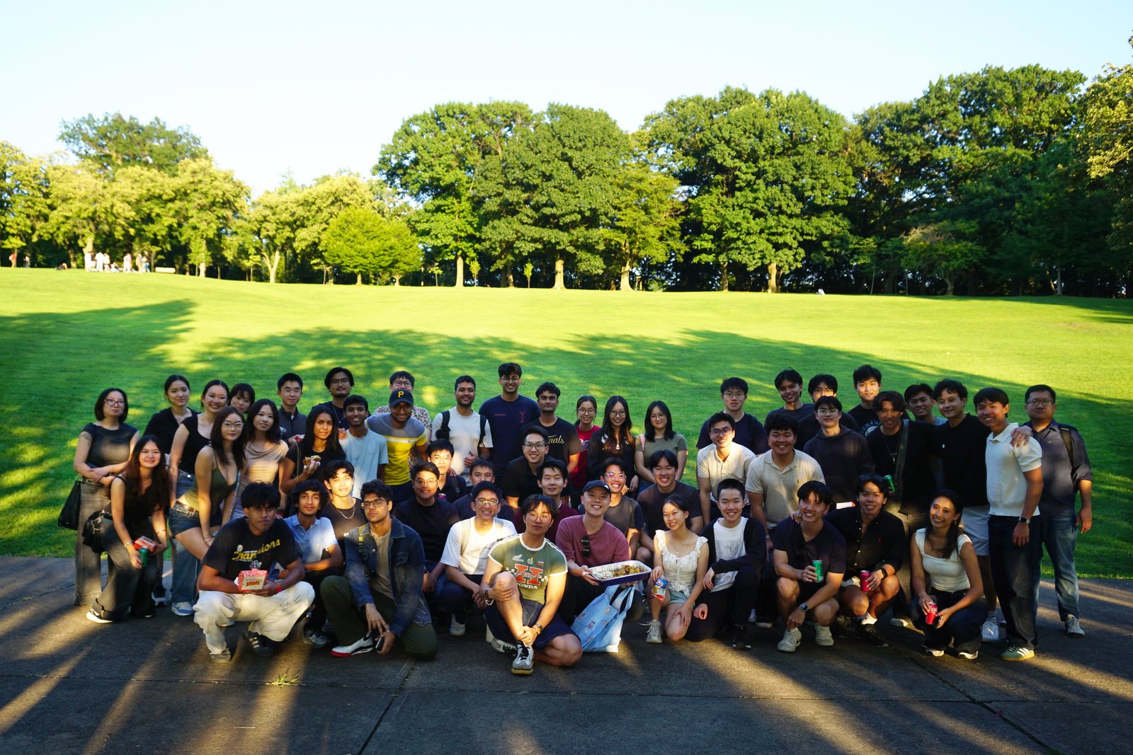 CMU SSA group photo at a park gathering